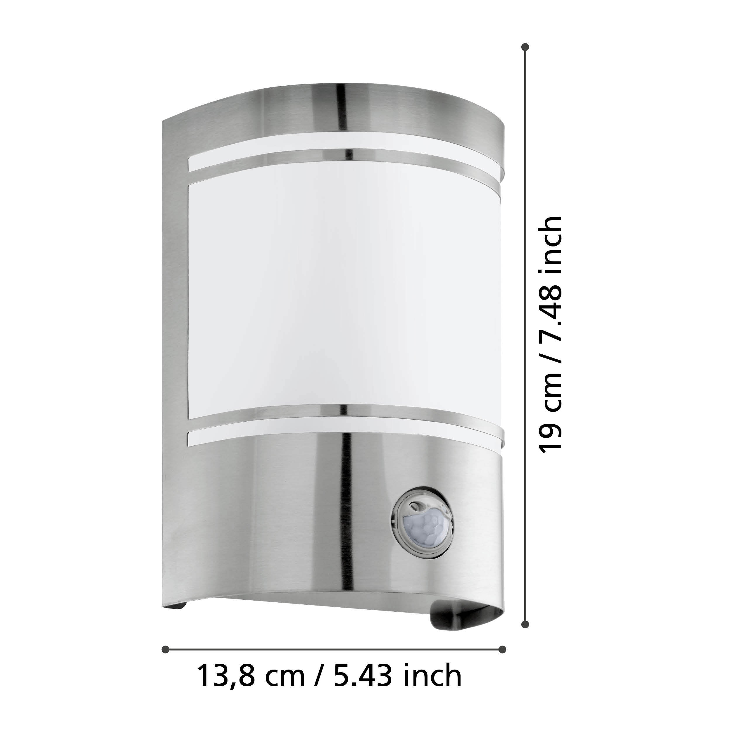 Cerno Væglampe Sensor - mål - HAGRO