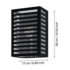 Alamonte 3 Væglampe H260 - mål - HAGRO