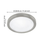 Vento 1 Loftlampe Ø285 - mål - HAGRO