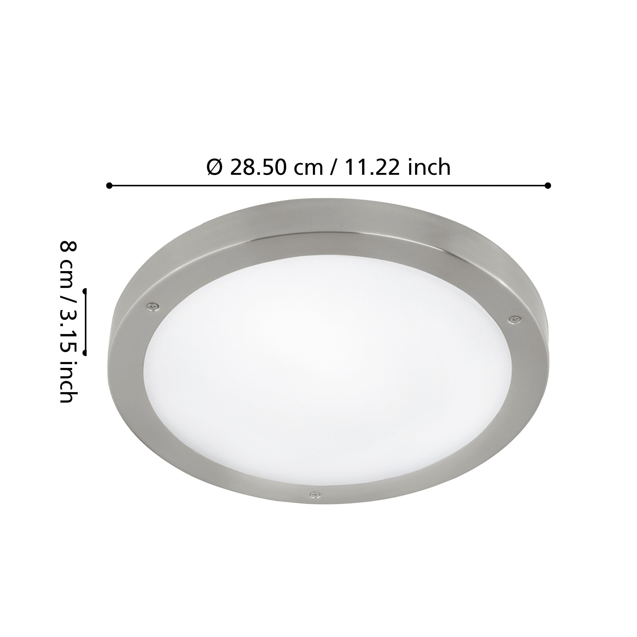 Vento 1 Loftlampe Ø285 - mål - HAGRO
