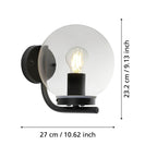 Taverna Væglampe H230 - mål - HAGRO