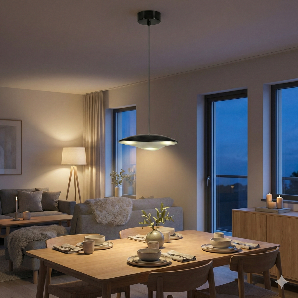 Air pendel sort stor